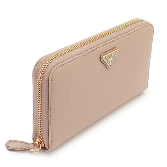 Prada Wallet Tan Saffiano Long Cipria - Picture 1 of 5